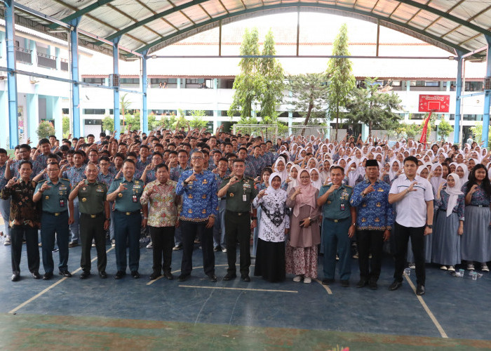 Unhan Gelar Sosialisasi Bela Negara di SMAN 1 , Pj Walikota: Kami Komitmen Mendukung