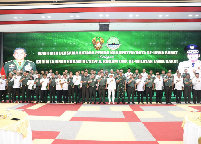 Pemkab Sumedang Bersama TNI Siap Bersinergi dalam Pembagunan dan Ketahanan Wilayah