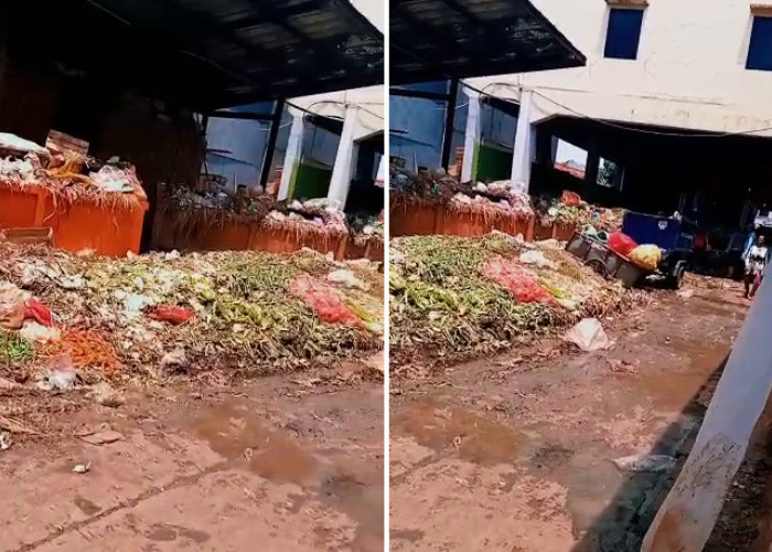Bau Menyengat, Sampah Pasar Jagasatru Kota Cirebon Dikeluhkan Warga
