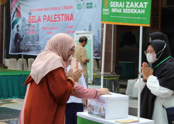 Baznas Kota Cirebon Berhasil Kumpulkan Donasi  untuk Palestina Rp 160,5 juta 