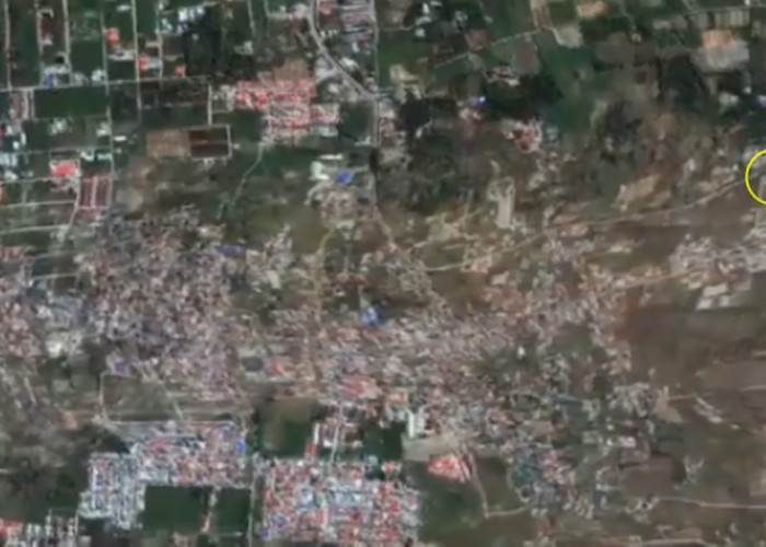 Gempa Cianjur Dilihat dari Satelit, Rumah Terseret Sapuan Tanah, Cek Fakta Berikut Ini!