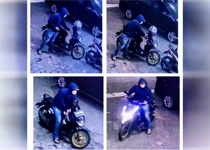 Pelaku 2 Orang, Aksi Pencurian Sepeda Motor di Kota Cirebon Terekam CCTV