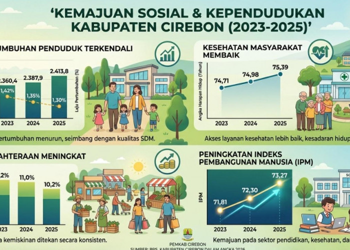 Data BPS 2026: Laju Penduduk Cirebon Turun, Harapan Hidup dan IPM Melonjak