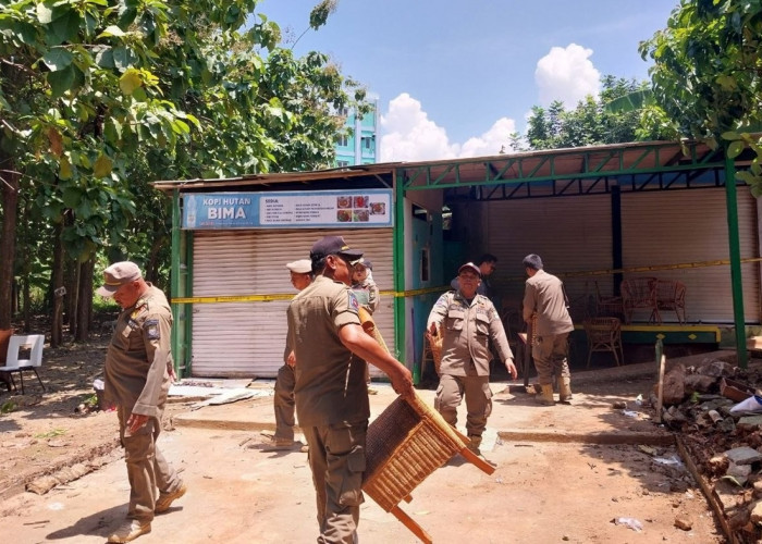 Bangunan Liar di Kawasan Bima Cirebon Disegel, Ternyata Ada Tempat Hiburan Juga