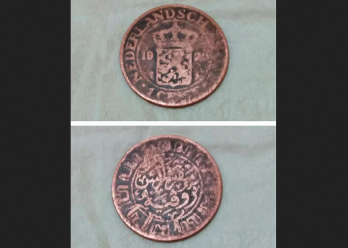 Koin Kuno 1 Sen Nederland Sch Indie Tahun 1920, Dijual Rp48.000.000