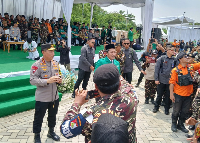Kapolri Pimpin Apel Nataru 2026 di Cirebon, 11.135 Banser Siap Jaga Keamanan dan Toleransi