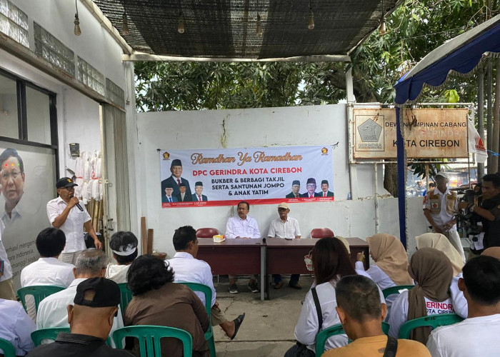 DPC Gerindra Kota Cirebon Gelar Bukber dan Santuni Lansia serta Anak Yatim