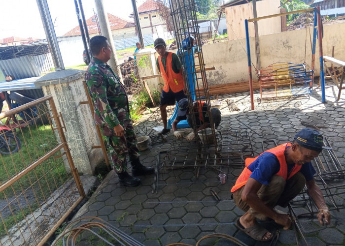 Sinergi TNI dan Warga, Proyek Koperasi Merah Putih Kesenden Terus Berjalan