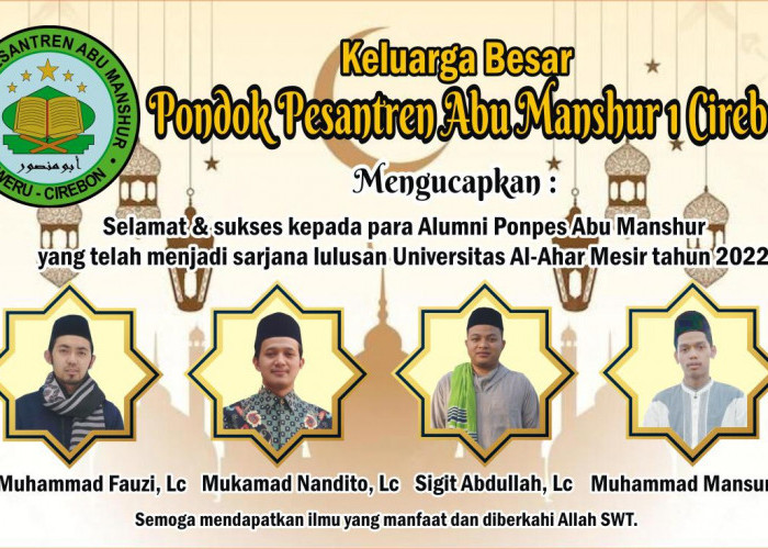 Alumni Ponpes Abu Manshur 1 Cirebon meraih prestasi gemilang di Universitas al-Azhar Mesir