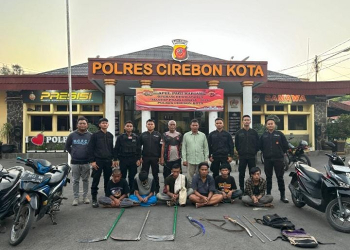 Terjadi Lagi Tawuran Konten, Polres Cirebon Kota Amankan 6 Anak dan Pemuda Tanggung