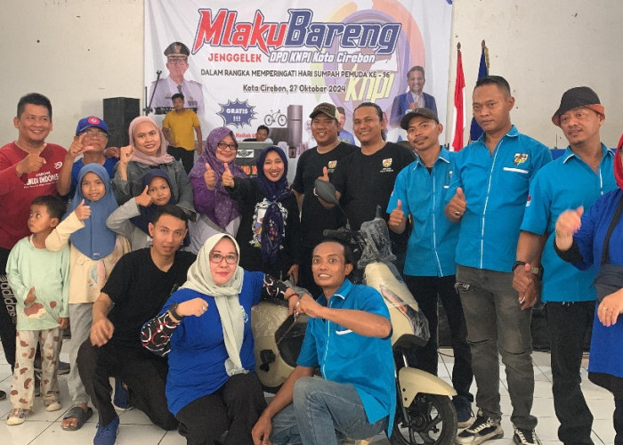 Peringati Sumpah Pemuda, Mlaku Bareng KNPI Kota Cirebon Berlangsung Meriah