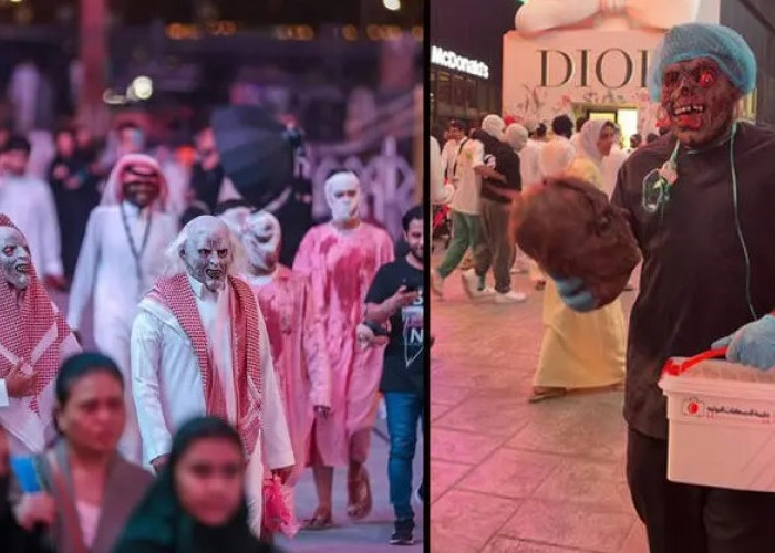 Halloween di Arab Saudi, Berdandan Ala Hantu, Pengunjung: Haram atau Halal, Saya Tidak Tahu