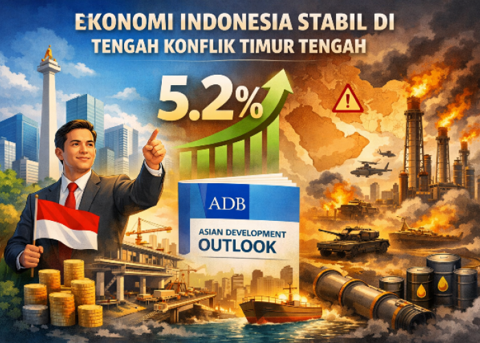 ADB Prediksi Ekonomi Indonesia Tetap Tumbuh 5,2 Persen di Tengah Konflik Timur Tengah