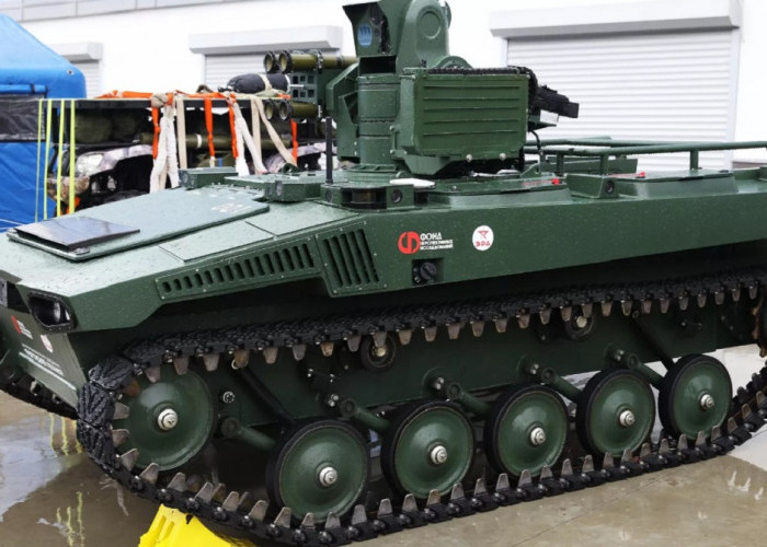Ngeri! Rusia Keluarkan Robot Tempur, Siap Hancurkan Tank M1 Abrams dan Leoparf 2