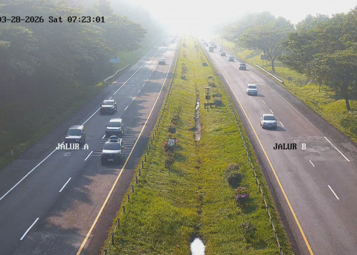 Situasi One Way Arus Balik Tol Cipali, Lalu Lintas Ramai Lancar