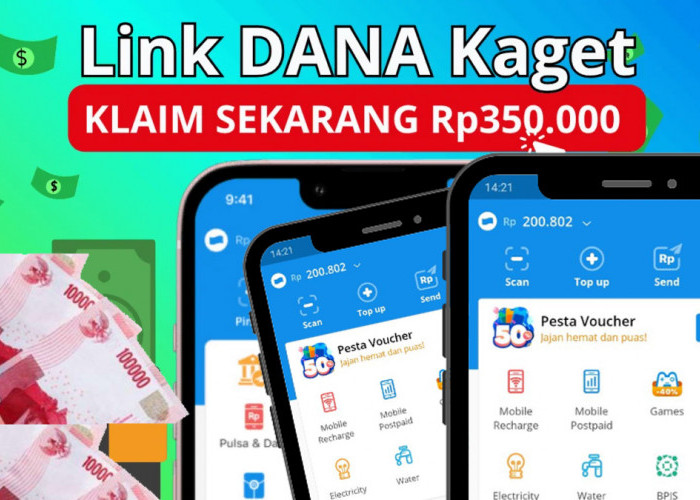 Gak Nyangka! Cuma Modal Nomor HP, Saldo DANA Gratis Rp350.000 Langsung Masuk Tanpa Aplikasi Tambahan!