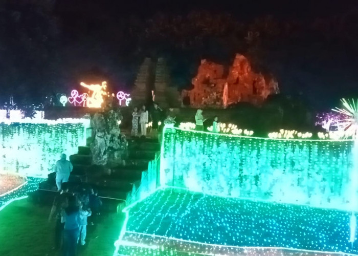 Tiket Murah, Spot Mewah! Lumiland Goa Sunyaragi Jadi Magnet Wisata Malam