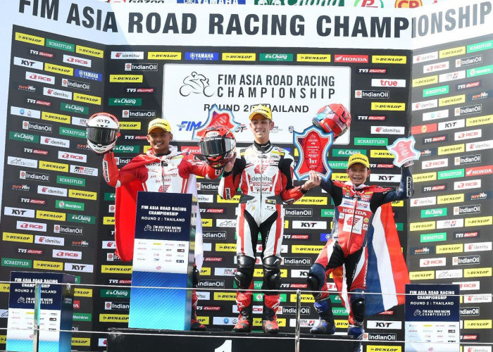 AHRT Raih Podium di ARRC 2026 Thailand, Rheza Tampil Garang di Kelas AP250