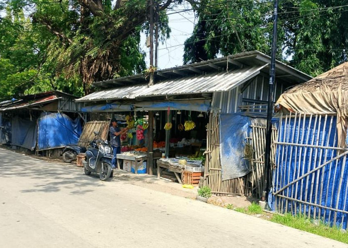 PKL Liar Kuasai Bahu Jalan Depan PG Tersana Baru, Warga Desak Satpol PP Tertibkan PKL Liar