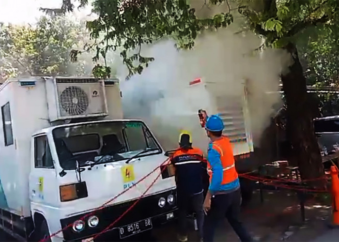 Genset Terbakar Jelang Kedatangan Kapolri di Buntet Pesantren Cirebon Hari Ini