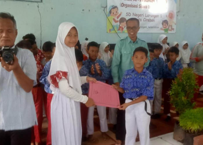 M Althaf Bazli Nugraha Jabat Ketua Osis SDN Larangan Utara 1