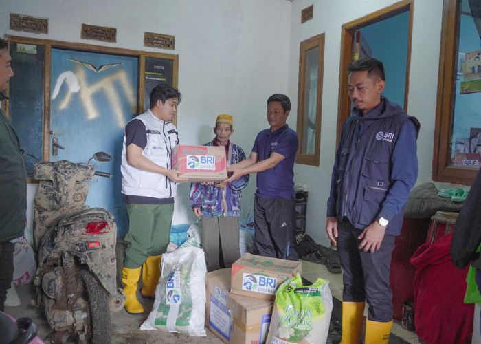 Tanggap Bencana Longsor Cisarua Kabupaten Bandung, BRI Peduli Salurkan Bantuan Bagi Warga Terdampak