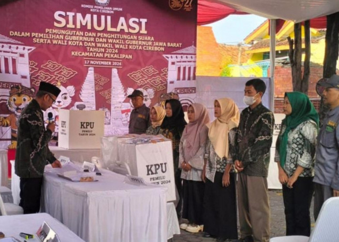 PPK Lemahwungkuk Gelar Simulasi Pemungutan Suara Pilwalkot Cirebon