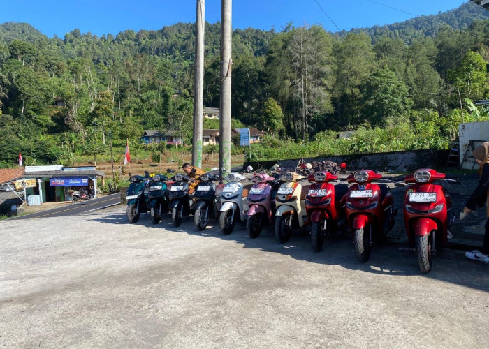 Stylo Club Bandung Gelar Touring ke Pantai Cemara Cianjur