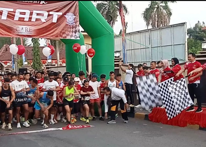 Meriahkan HUT Kemerdekaan RI, 500 Runner Berlomba di Ajang Kapolresta Cirebon 5K