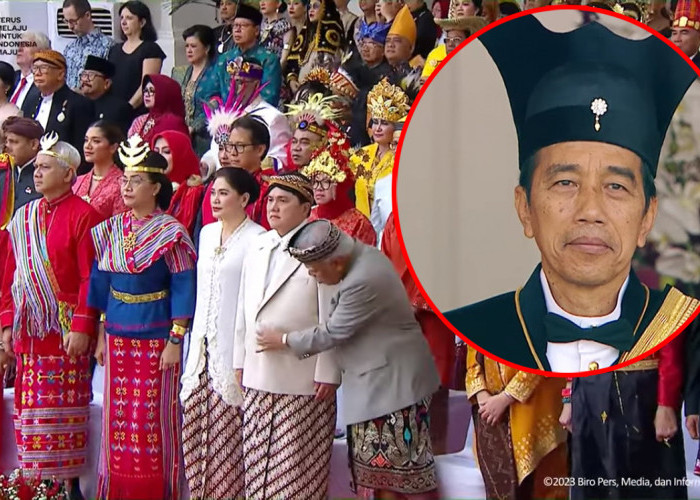 Pak Bas Berbuat Usil saat Upacara HUT RI, Lihat Reaksi Presiden Jokowi, Berhasil Tahan Ketawa
