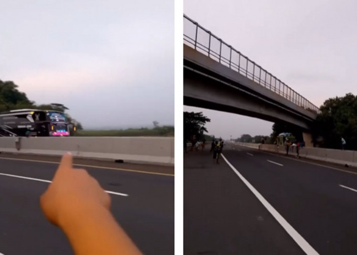 Video Viral, Anak-anak Cegat Bus Telolet di Tol Kanci Pejagan, SMR: Video Lama