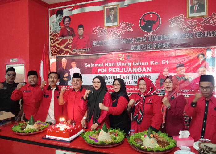 HUT ke-51 DPC PDIP Kabupaten Cirebon, Targetkan Menang di Pileg dan Pilpres 2024 