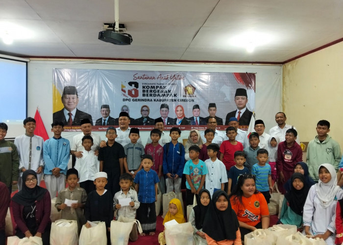 Peringati HUT Partai Gerindra ke-18, Ketua DPC Kabupaten Cirebon: Kompak, Bergerak, Berdampak untuk Rakyat