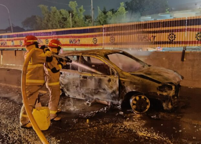 Chevrolet Tiba-tiba Terbakar di Tol Lingkar Timur, Ini Penyebabnya