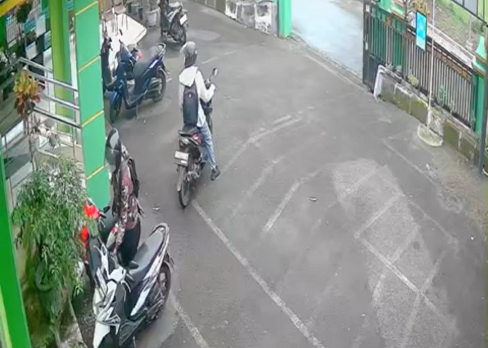 Detik-detik Maling Motor Nyaris Kabur, Pegawai Puskesmas Teriak hingga Pelaku Lari