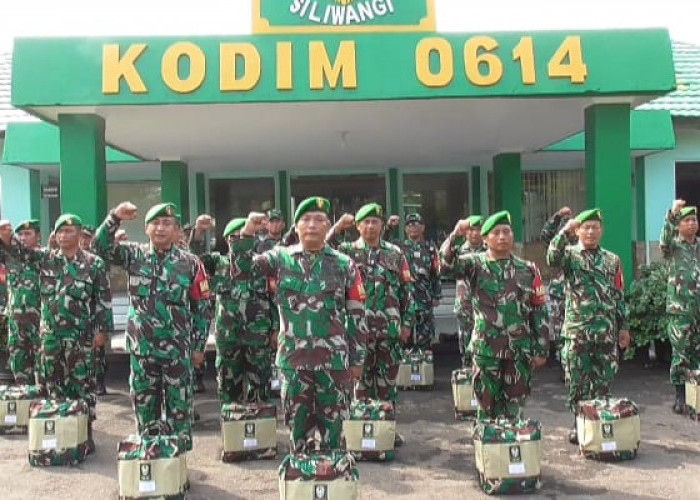 Mendukung Tugas Dalam Menjaga Kedaulatan NKRI, Kodim 0614/Kota Cirebon Terima Kaporlap dari KASAD