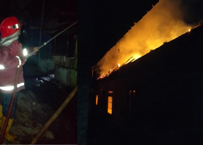Kebakaran di Cirebon Hari Ini, Rumah Warga di Waled Hangus Dilalap Api Diduga Akibat Lilin Menyala