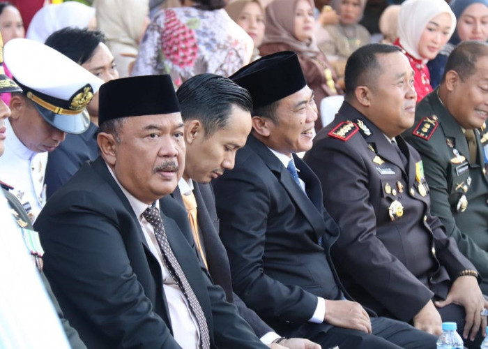 Dukung Polri Jaga Kondusivitas Daerah, Jigus Hadiri Upacara Hari Bhayangkara ke-80
