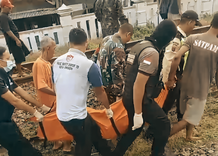Tragis! Pemuda Cirebon Tewas Tersambar Kereta Api, Ditemukan Tas Berisi Dokumen di Sekitar TKP