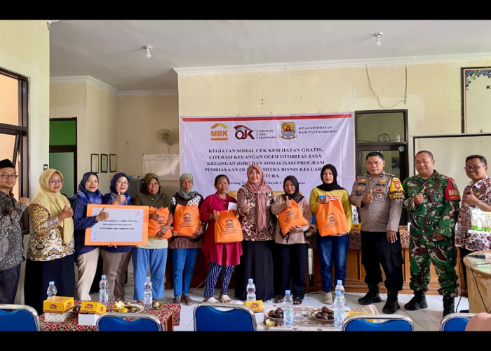 Kegiatan Sosial PT MBK-V dan OJK di Tengahtani Cirebon, 200 Peserta Dapat Cek Kesehatan dan Sembako