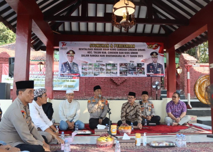 Peduli Warisan Budaya, Polresta Cirebon Resmikan Revitalisasi Situs Mbah Kuwu Sangkan