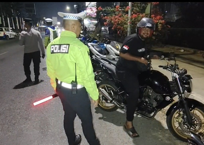 Polres Cirebon Kota Gelar KRYD, 30 Motor Berknalpot Brong Ditilang dalam Satu Jam