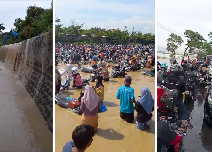 Kuningan Banjir, Cirebon Timur Tergenang, Pantura Macet
