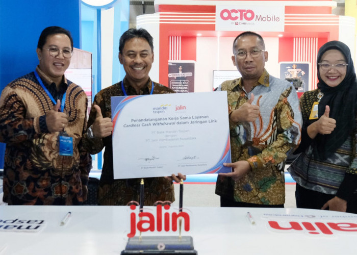 Bank Mandiri Taspen dan Jalin Hadirkan Layanan Penarikan Tunai dan QRIS Acquirer