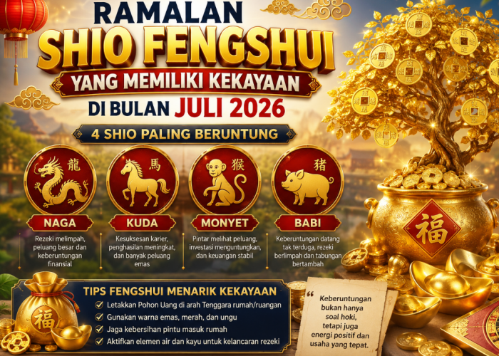Ramalan Fengshui 2026: Berikut 7 Macam Shio yang Sukses dan Penuh Cuan di Bulan Juli, Macan Salah Satunya!