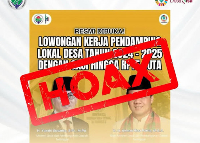 Rekrutmen Pendamping Lokal Desa 2024-2025 Hoax, Kemendes PDT: Sampai Saat Ini Dilakukan 