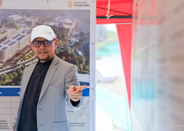 Hakim Agung MA RI Tinjau Progres Pembangunan Kawasan Yudikatif di Nusantara