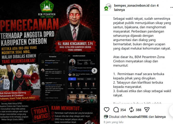 Nana Gerindra Cirebon Dikecam Usai Komentari Mak Denok Demo MBG