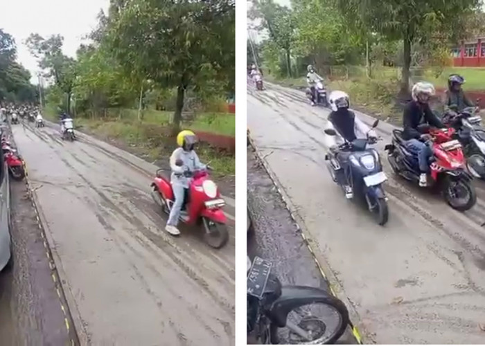 Malamnya Dicor, Paginya Sudah Dilalui Kendaraan, Begini Kondisi Jalan di Desa Cikulak