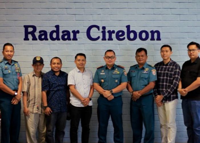 Kunjungan Danlanal Cirebon ke Radar Cirebon, Siap Gelar Navy Open Tournament 2024